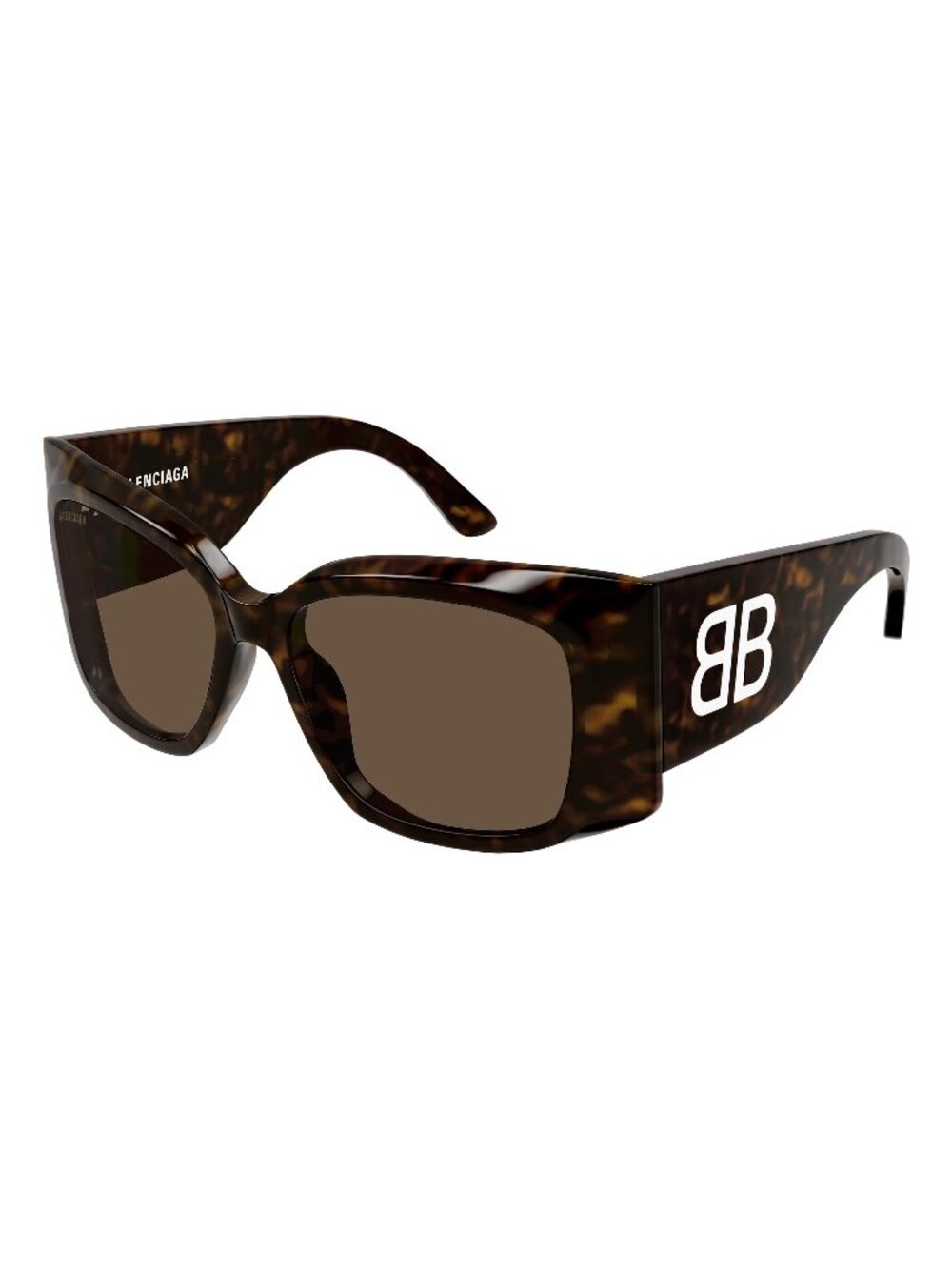 New Balenciaga Women's Sunglasses Havana Brown Lens Acetate Frame BB0443S 004 58